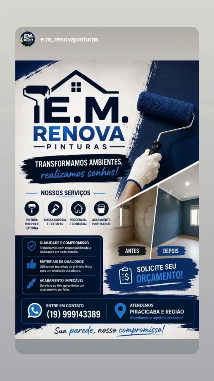 Pintor Profissional - Pintura Residencial e Comercial