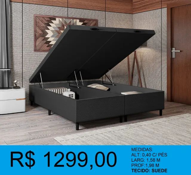 BASE BAU QUEEN - COMPRE HOJE E RECEBA EM ATÉ 72 HORAS  - Foto 4
