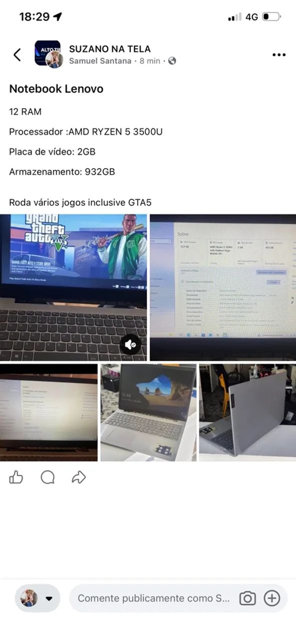Notebook ideapad S145 