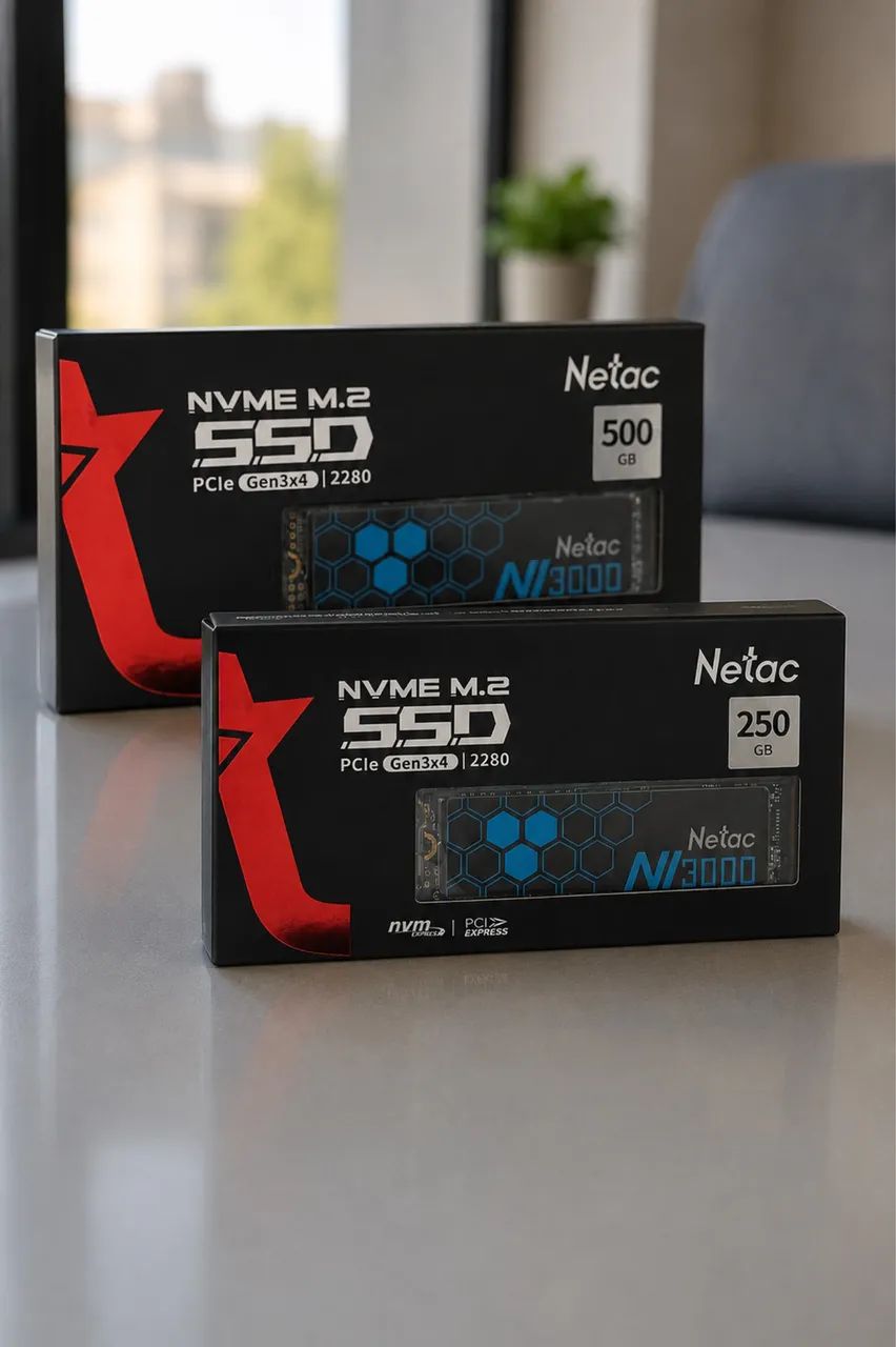 SSD M.2 NVMe Netac NV3000 500GB ? Leitura 3.100 MB/s, PCIe Gen3