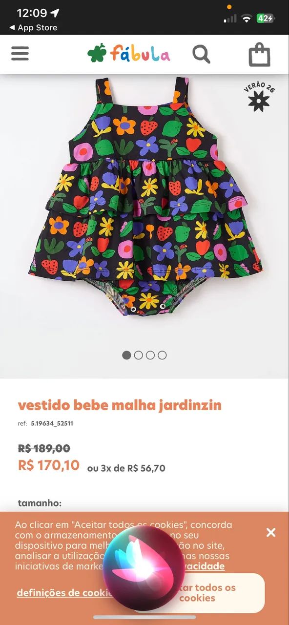 Vestido da Fabula bebe Original 