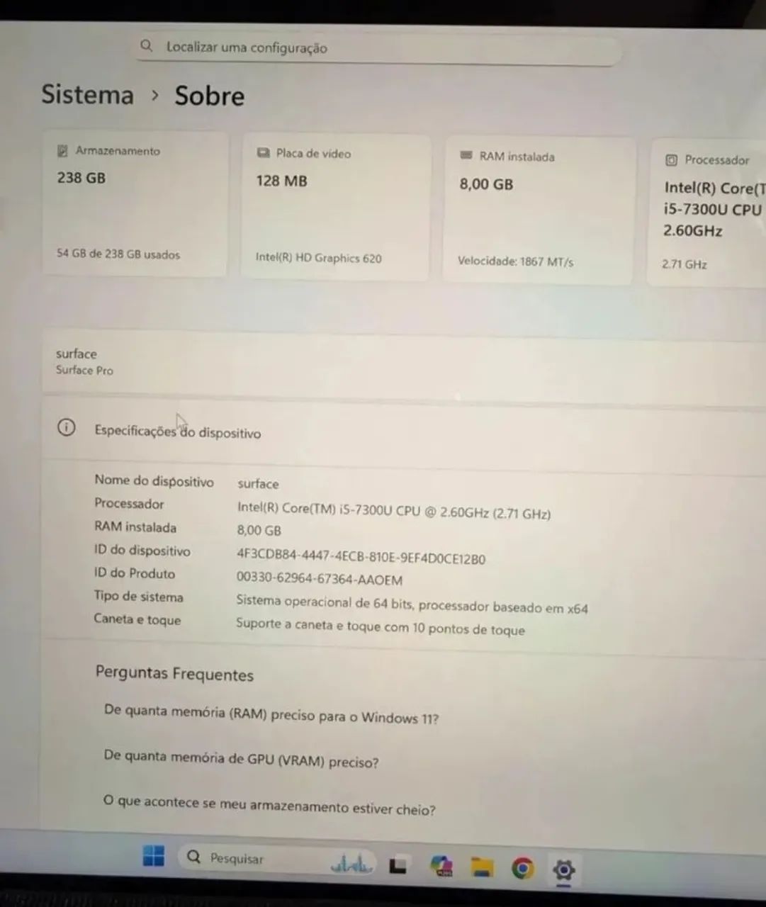 Notebook Surface 5 pró  - Foto 2