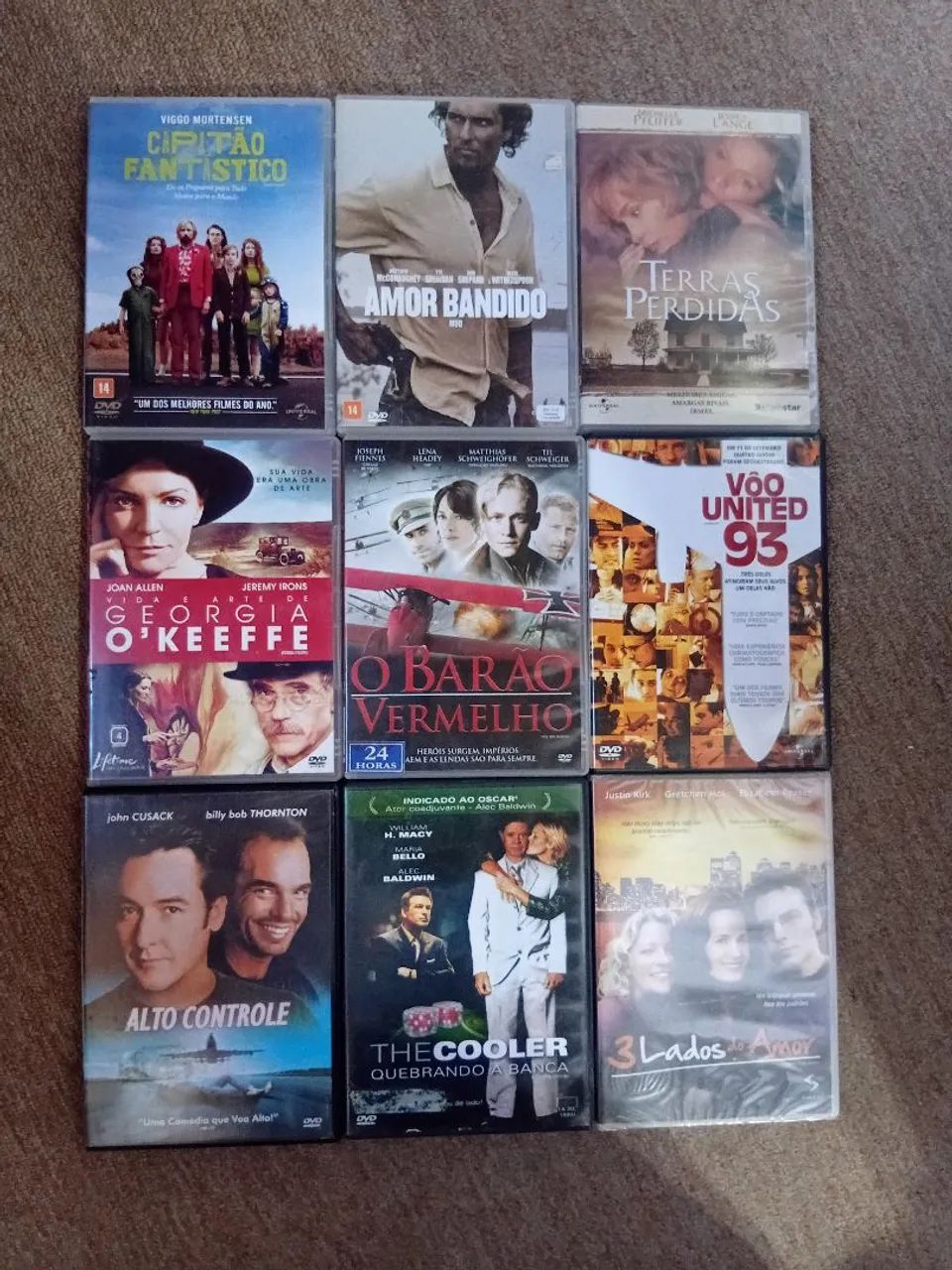 DVDs coleção filmes de drama (valor do conjunto)