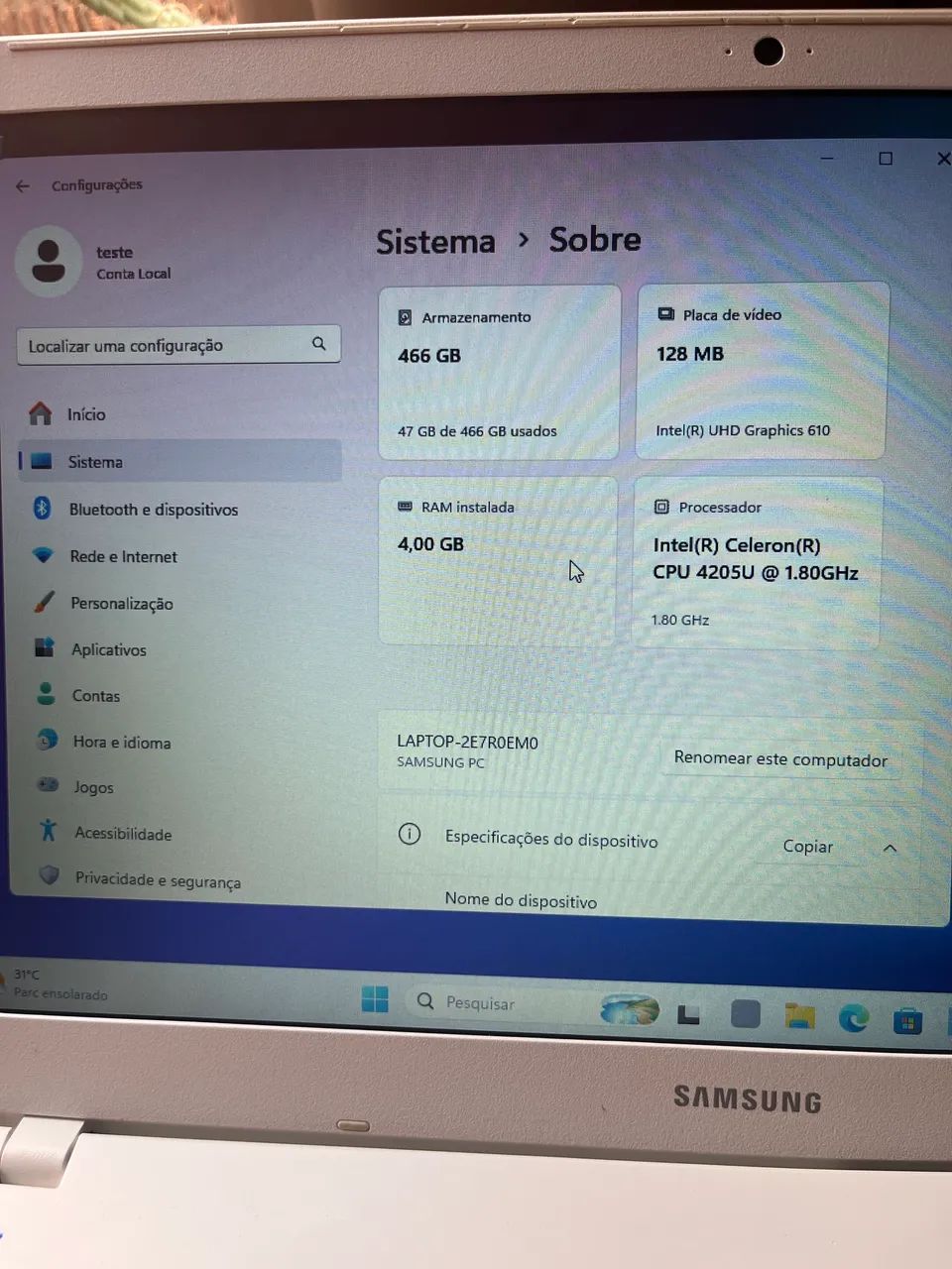 Notebook Samsung - Foto 5