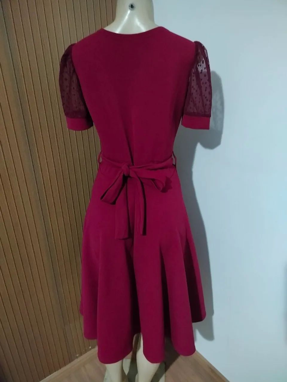 Vestido vinho - Foto 3