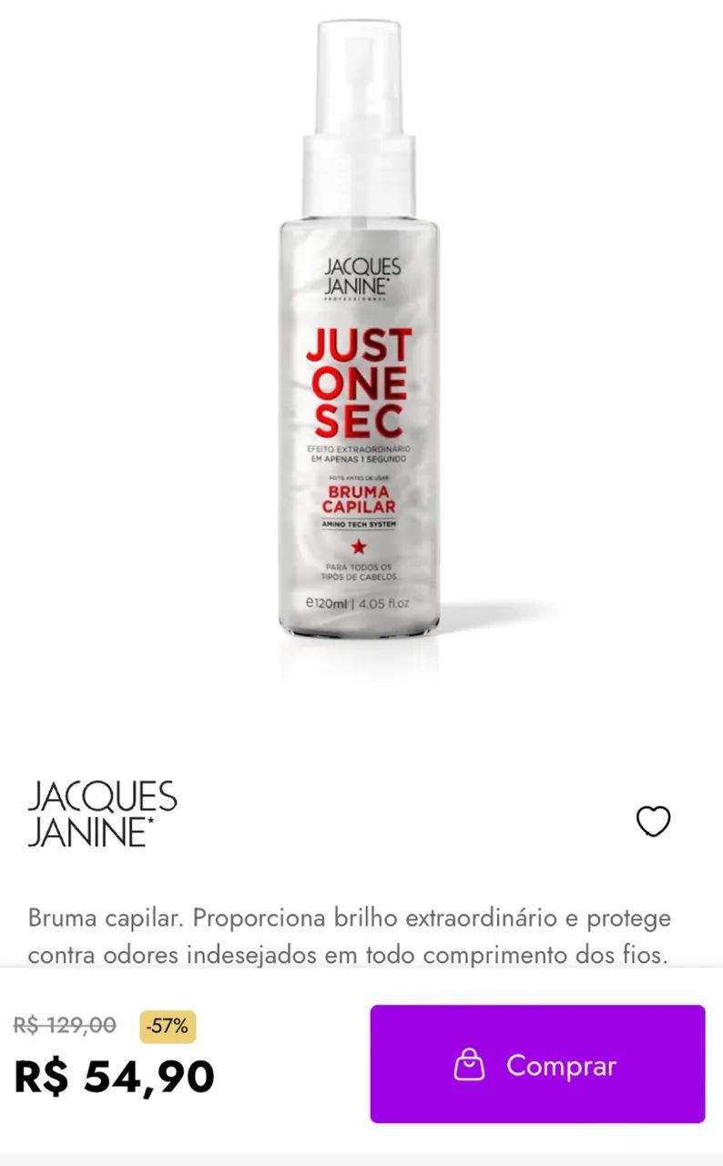 Bruma Capilar Jacques Janine Novo - Foto 2