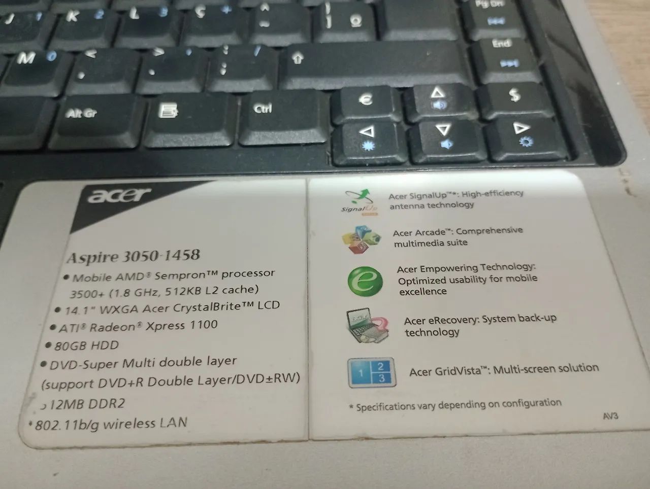 Notebook Acer 3050 - Foto 3
