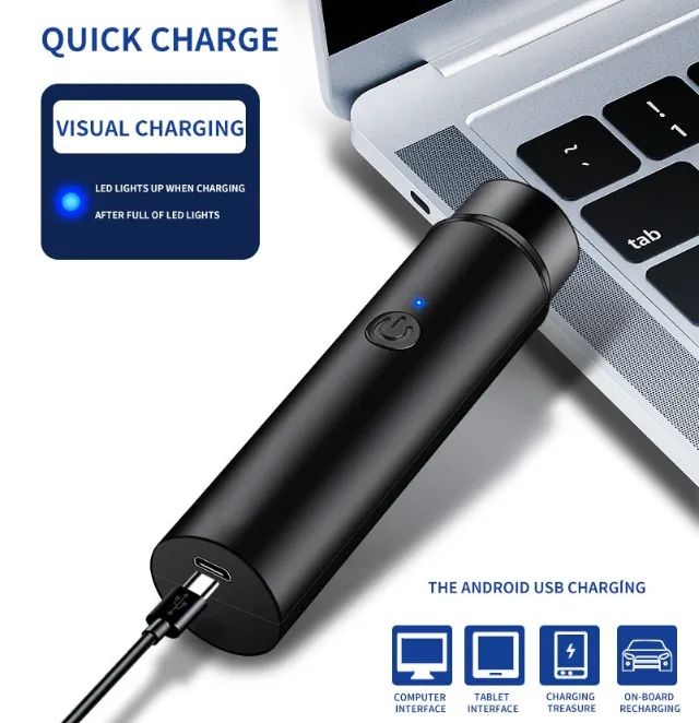 Mini Barbeador usb Elétrico Portátil