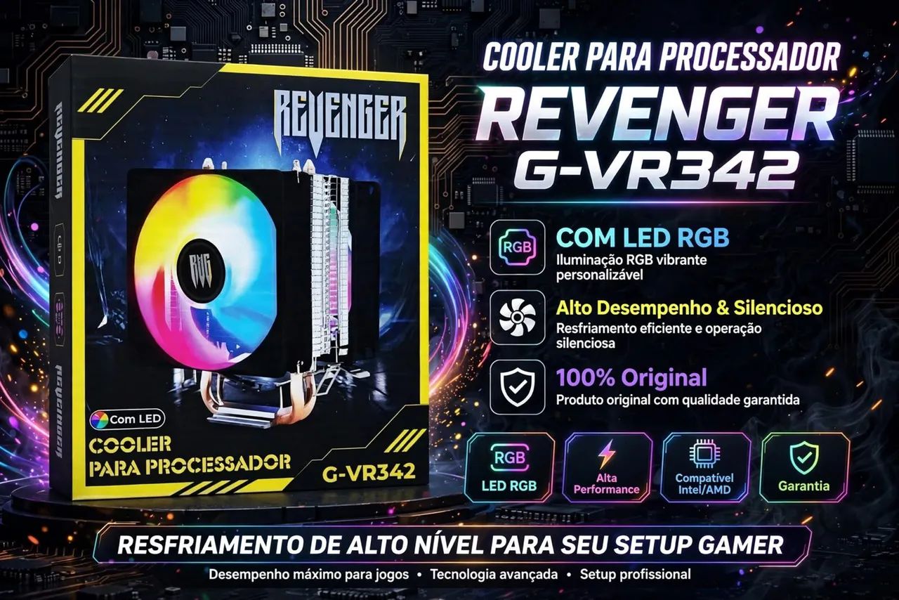 Cooler para processador Revenger RGB