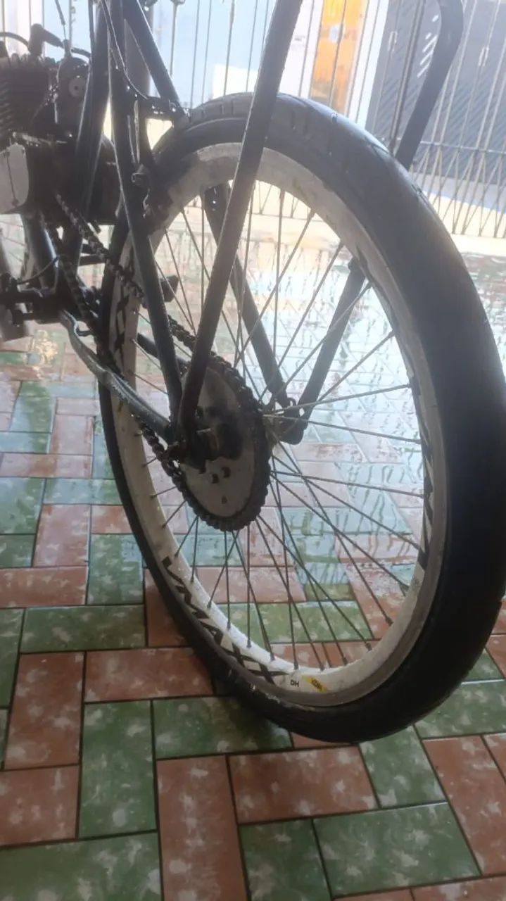 Bicicleta Motorizada Semi-Nova 80 cc - Foto 3