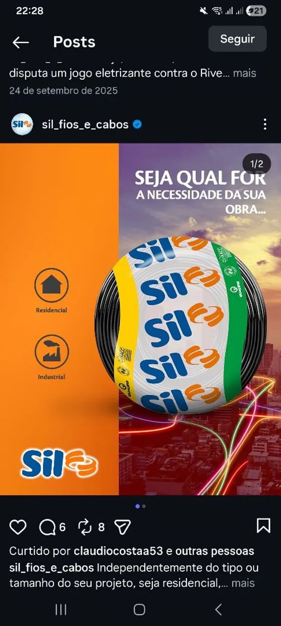 Cabo Elétrico Sil 1,5 mm  - Foto 2