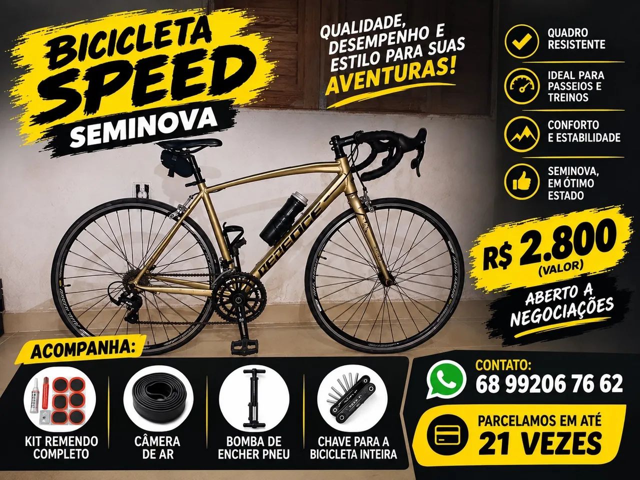 Vendo Bicicleta speed seminova 
