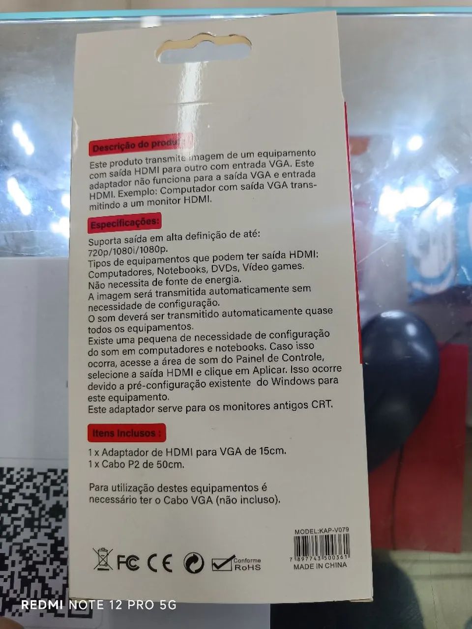 Adaptador VGA P/HDMI  - Foto 2