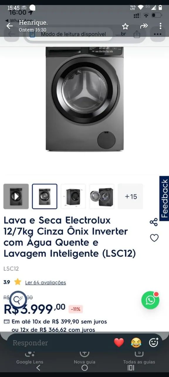 Lava e seca 
