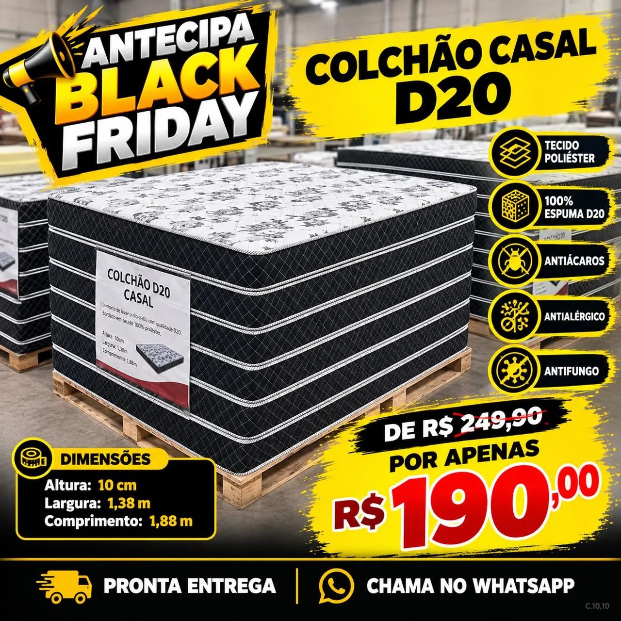 Colchão casal D20 