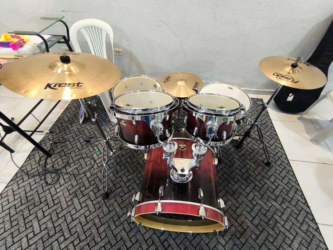 Bateria D'one acústica  - Foto 3