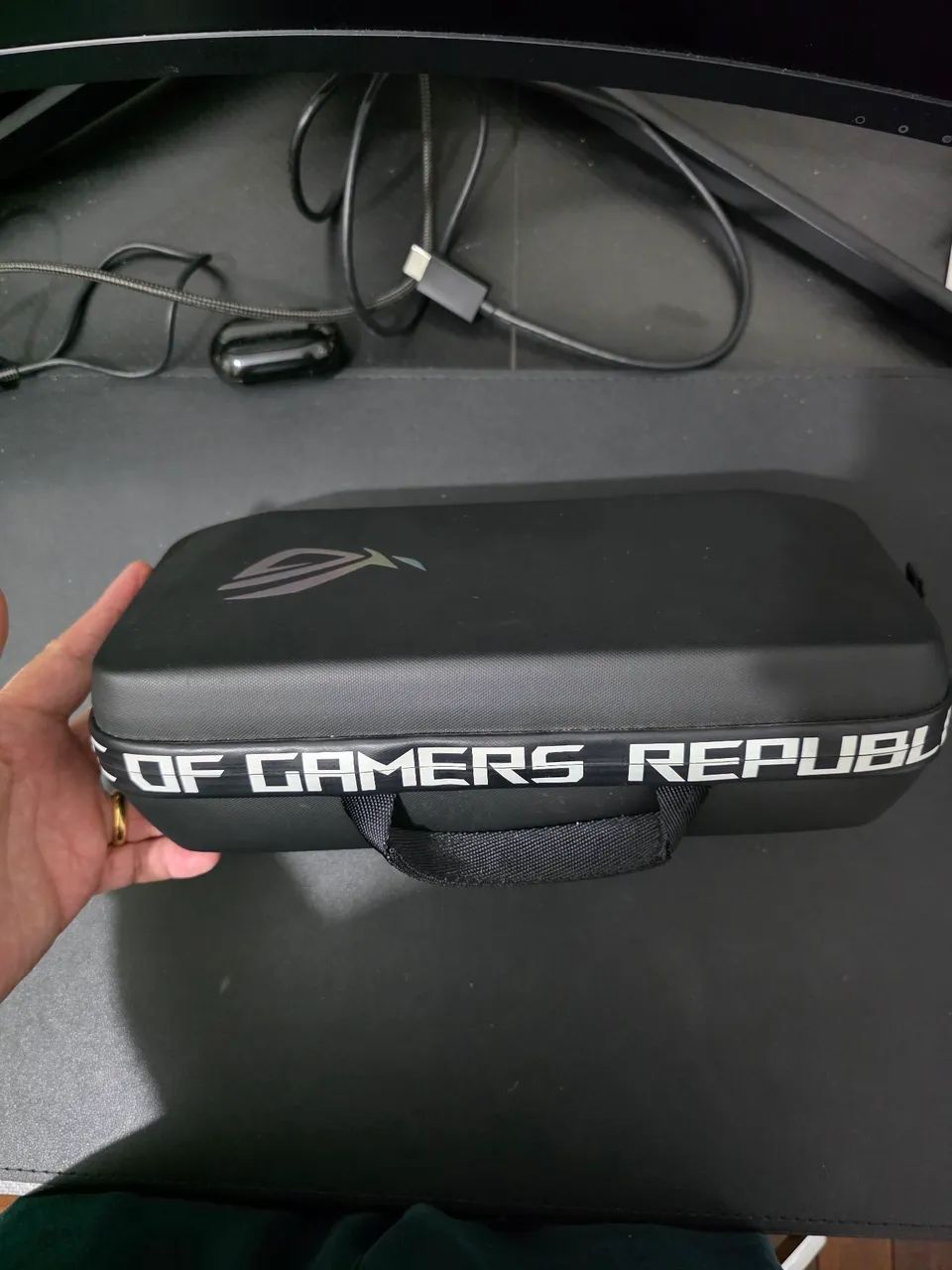 ROG Ally X com estojo de proteção e caixa - Foto 3