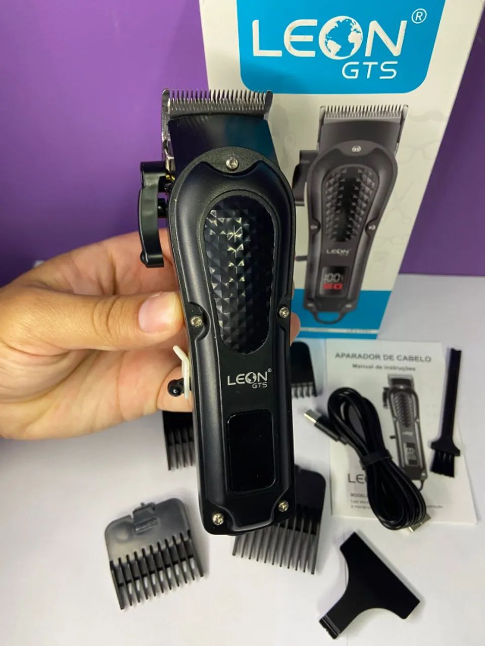 Máquina de Acabamento sem fio visor digital LFJ- 1731 Leon gts an4