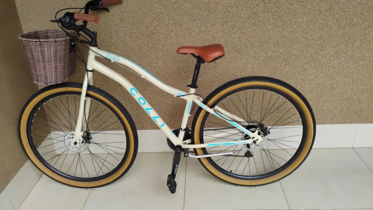 Bicicleta Vintage Com Cesto  - Foto 5
