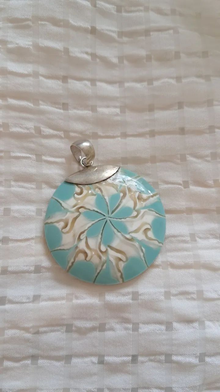 Pingente grande, 6 cm, em prata 925!