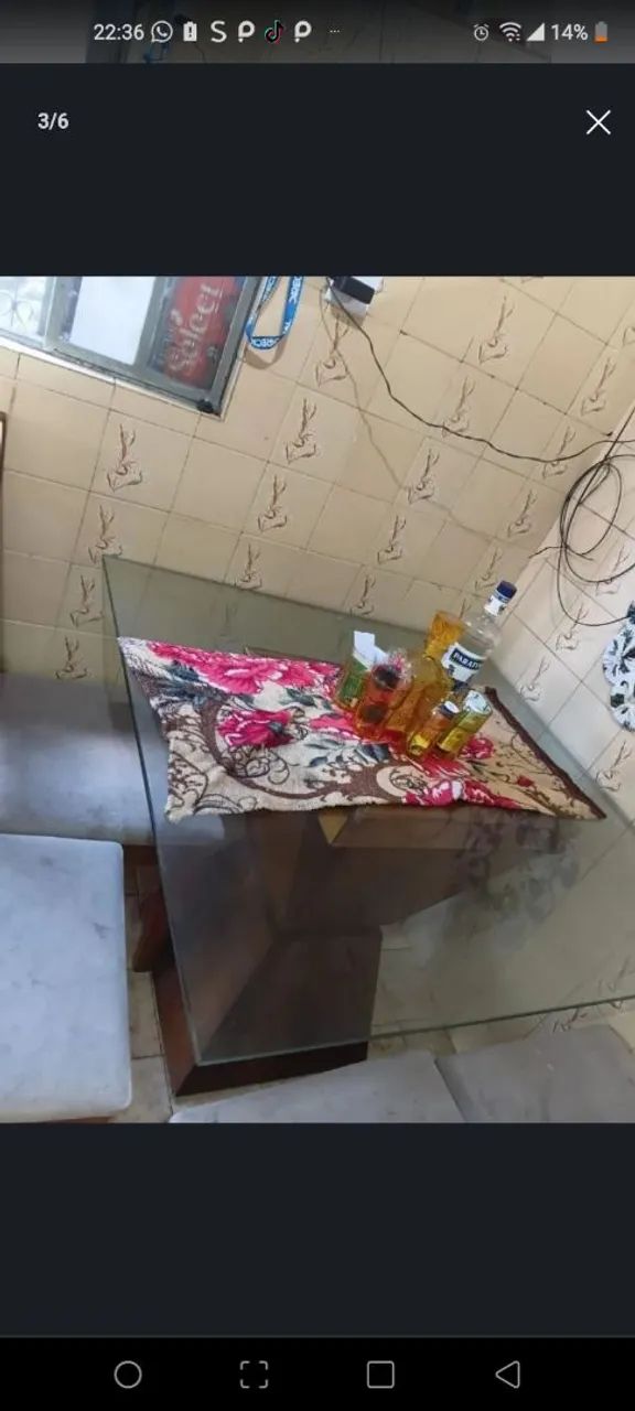VENDO LINDA MESA DE VIDRO  - Foto 3
