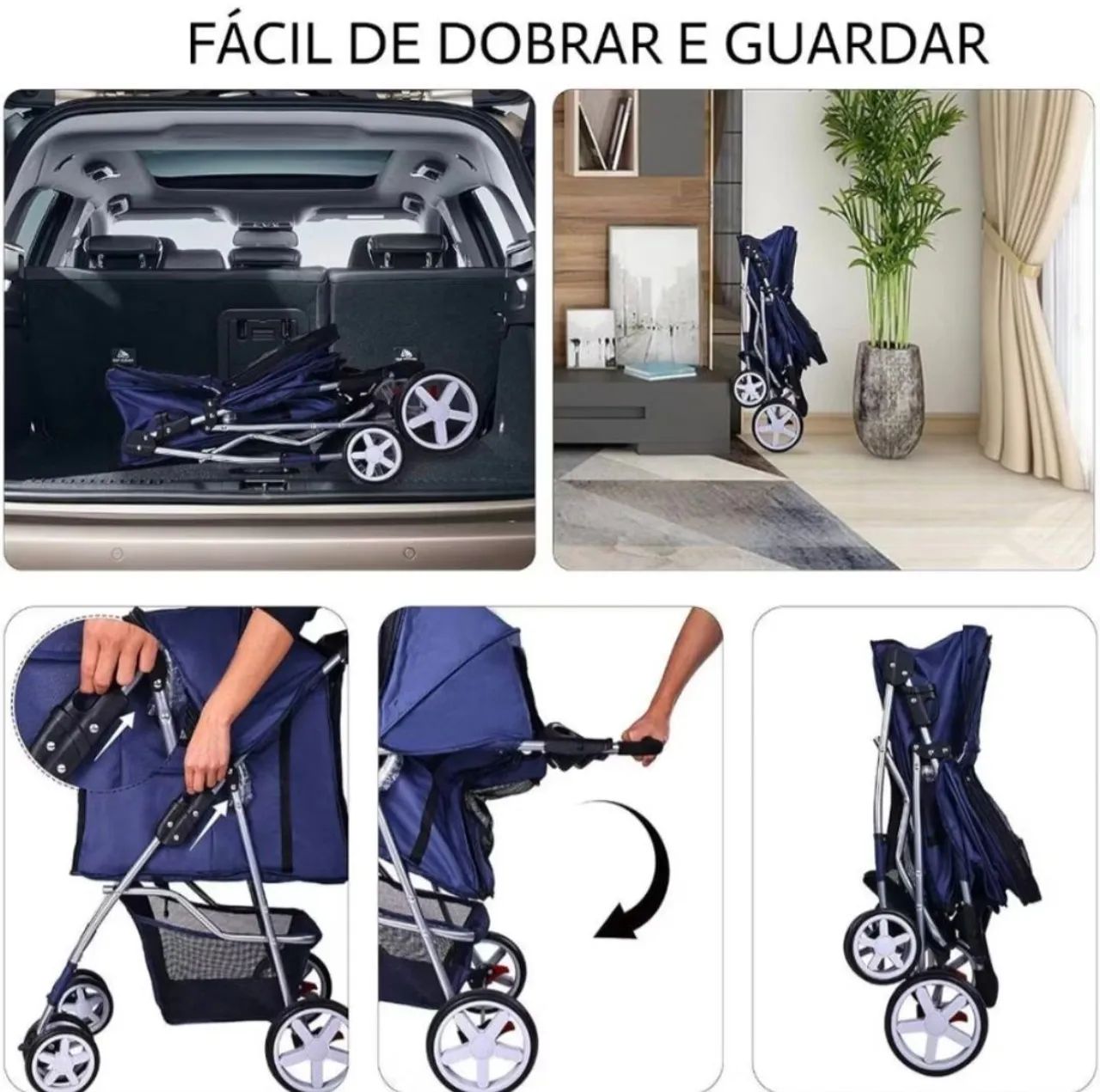 CARRINHO PET MARROM - Foto 2