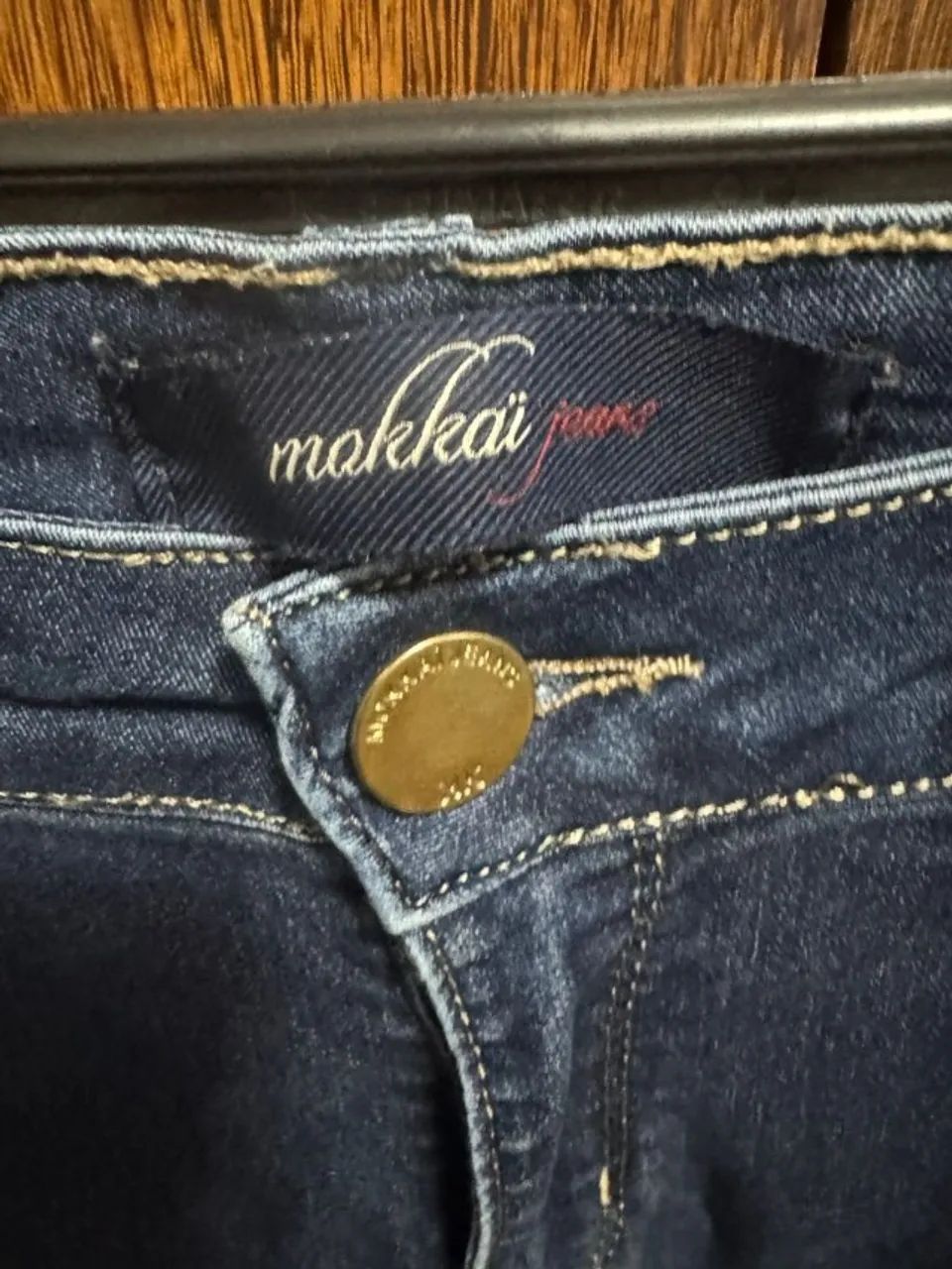 calça jeans feminina mokkai jeans 36 - Foto 4
