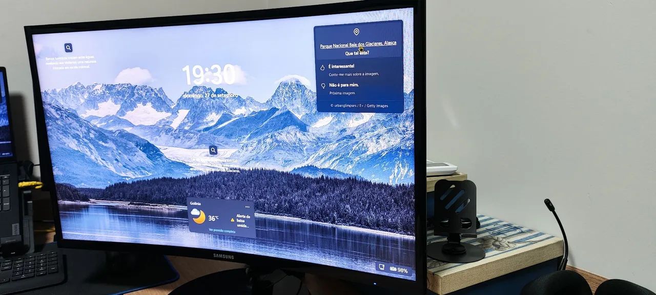 Monitor Curvo 27" Samsung  C27F390FHL - Excelente  - Foto 2
