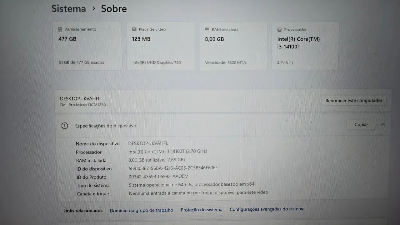 Dell Pro Micro QCM1250 - Foto 4