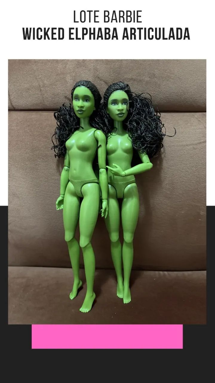  LOTE BARBIE WICKED ELPHABA ARTICULADA - Foto 3