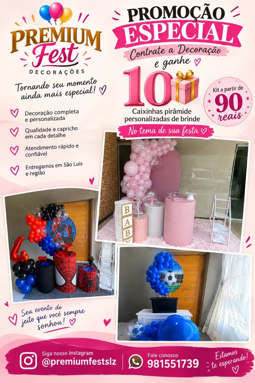 Festa na mesa, mini festas 