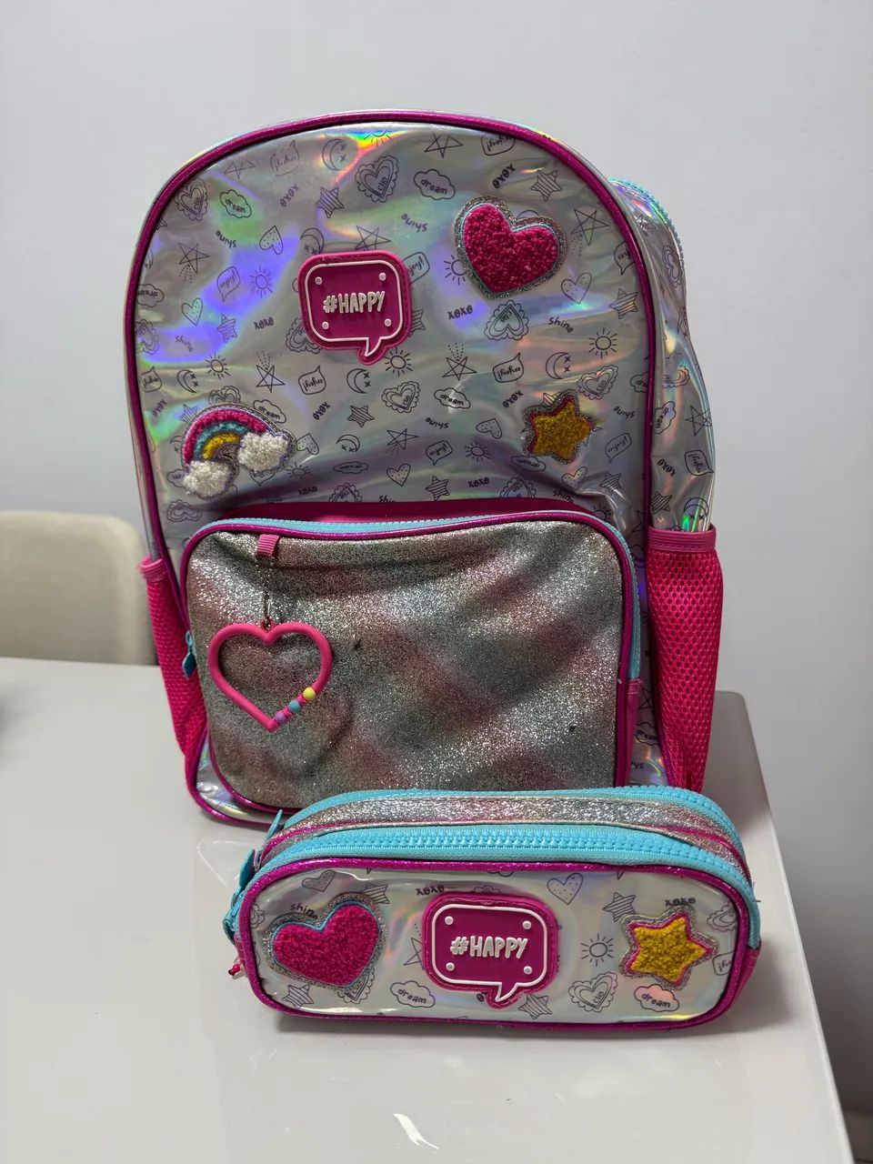 Mochila infantil com estojo 