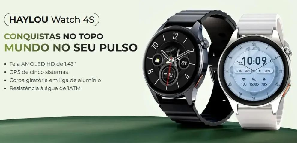 Smartwatch Haylou Watch 4S AMOLED + Pulseira Extra - Foto 2