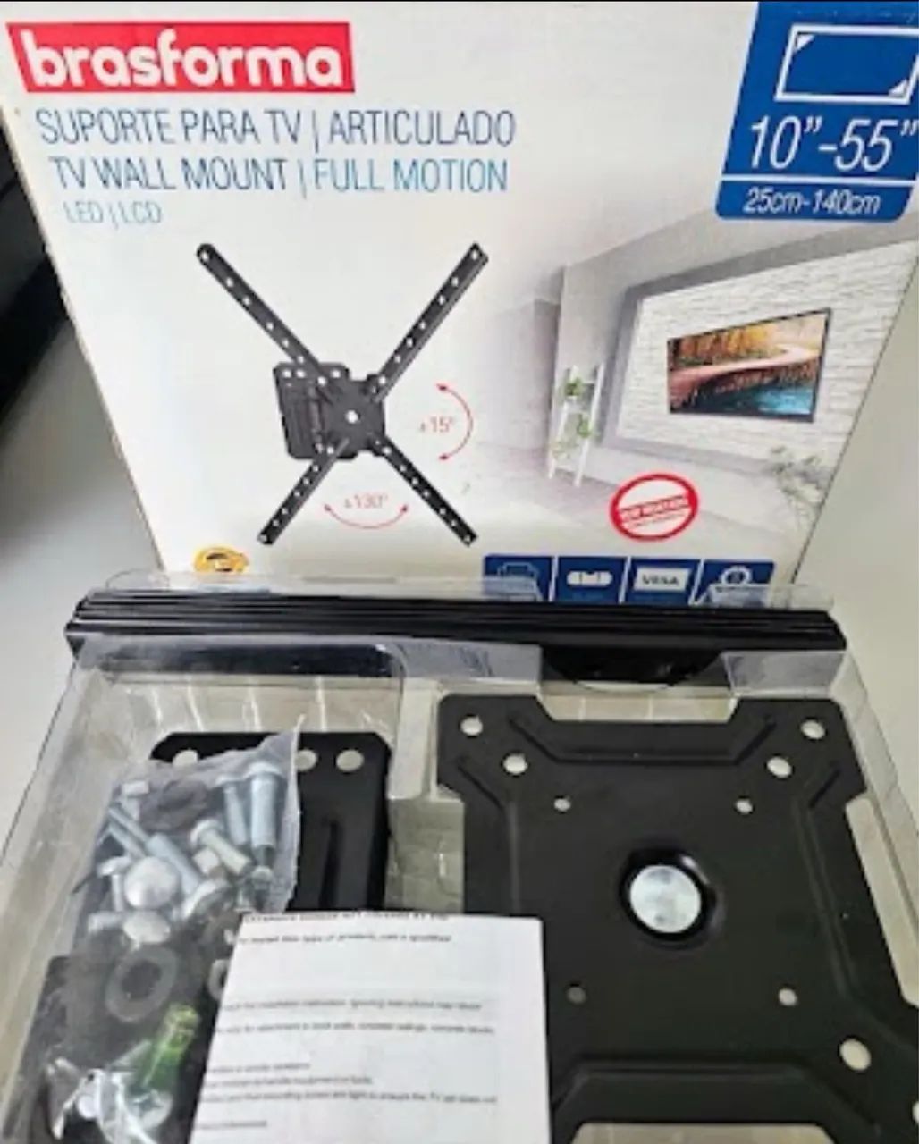 Brasforma Suporte TV Articulado Smart Led de 10 A 55 Polegadas Novo! - Foto 2