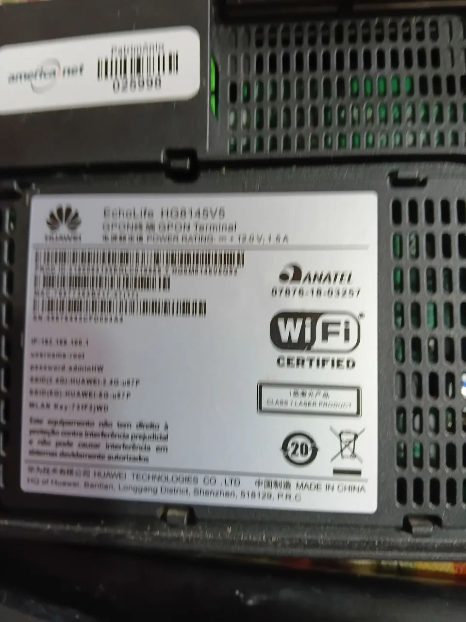 Huawei hg8145 v5 fibra  - Foto 2