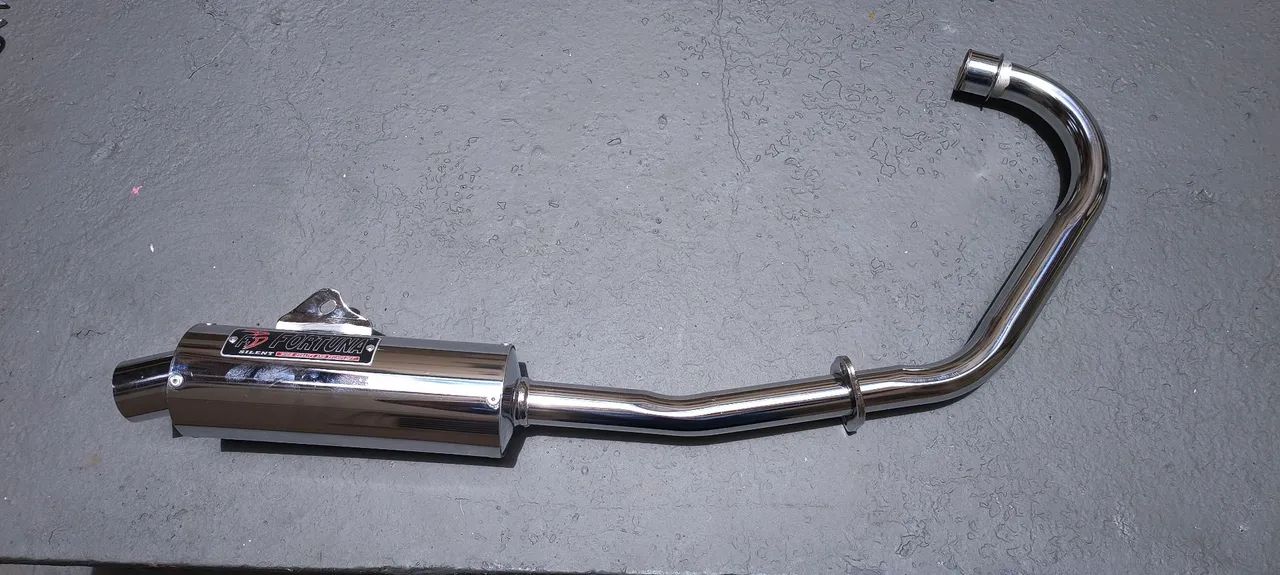 Escapamento Titan Fan 125 2000 2008 Es Mini Turbo Fortuna 