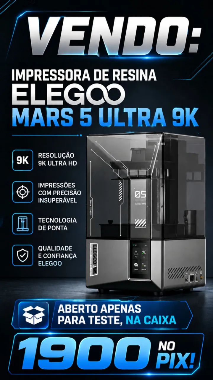 Impressora resina Elegoo Mars 5 Ultra 9k