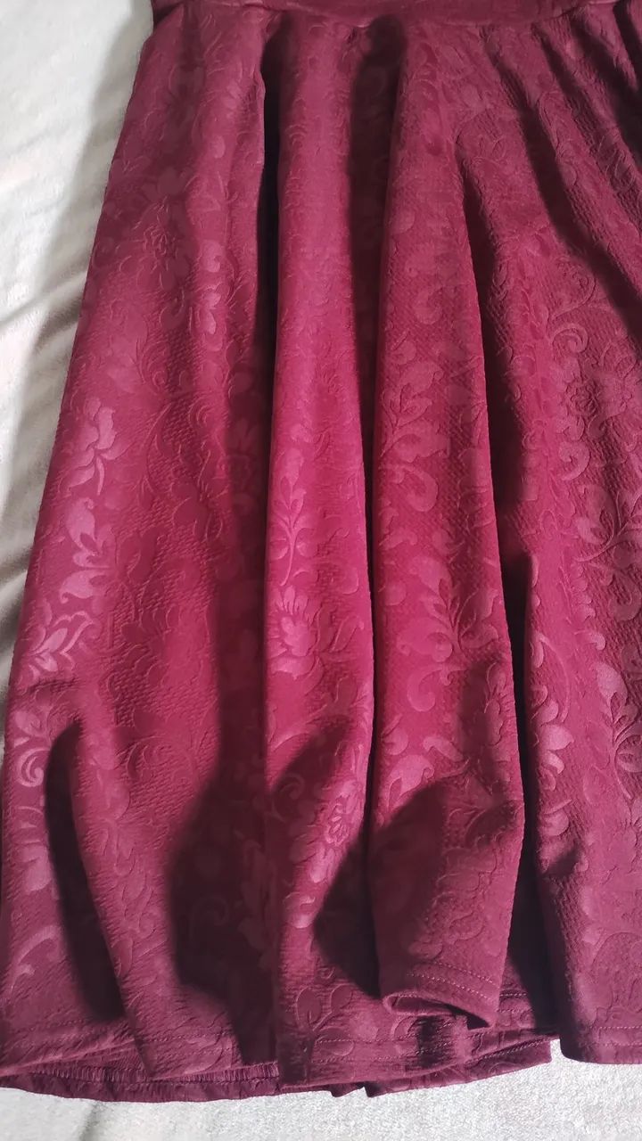 Vestido vinho - Foto 2