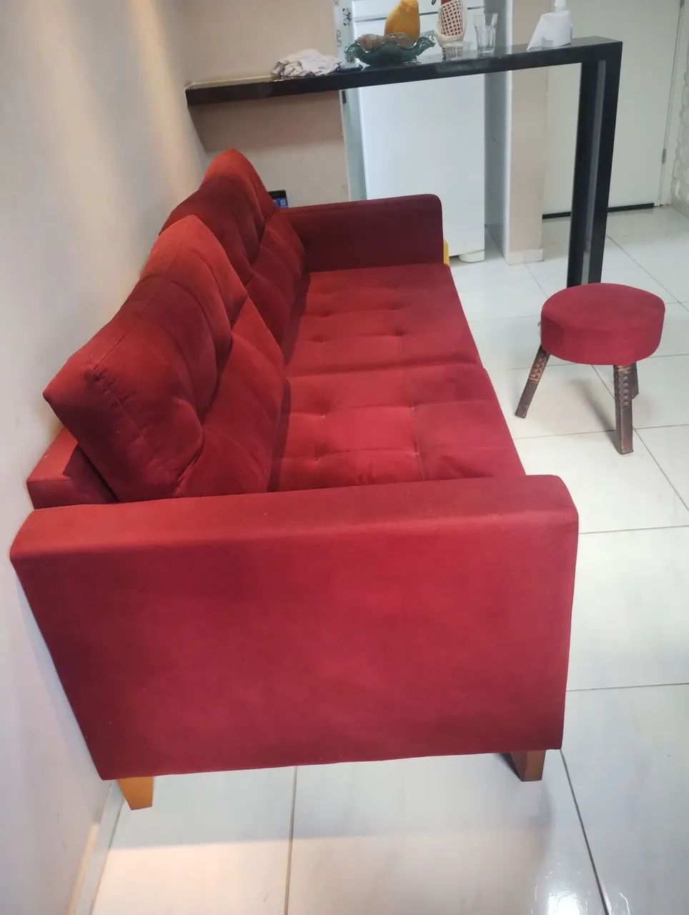 Sofá e puff estado de novo - Foto 2