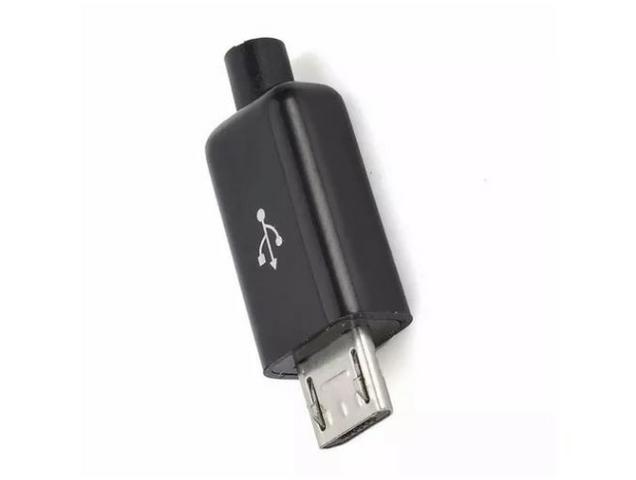 COD-CP34 KIT 3 Unidades Conector Plug Micro Usb V8 Macho De 5 Pinos Arduino Aut - Foto 4