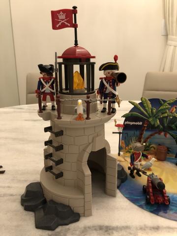 Vendo Farol + Ilha do Tesouro da Playmobil - Foto 2