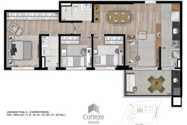 Apartamento 3 quartos com suíte no Cabral - Foto 16