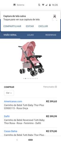 Vendo carrinho de bebê Tutti baby - Foto 2