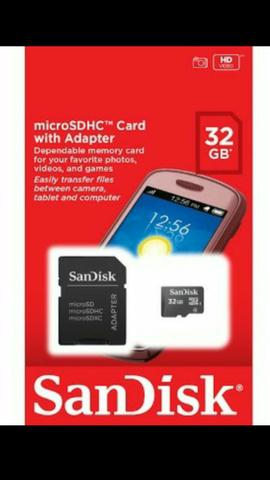 Cartão de Memória SanDisk 32GB Original