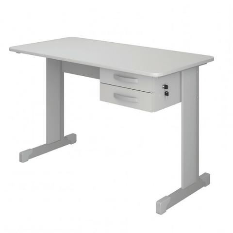 Duas Mesas para Escritório 120cmx60cm Cinza