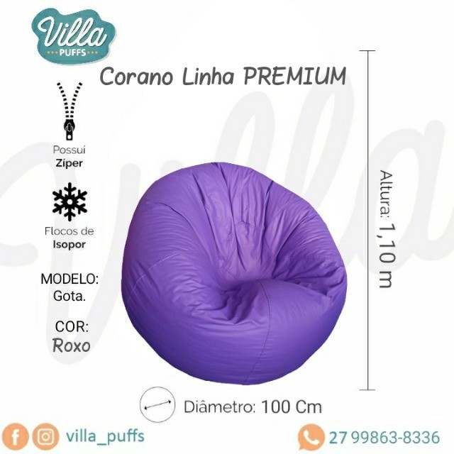 Puffs Gota G premium Azul Royal - para sua área de descanso - Foto 6