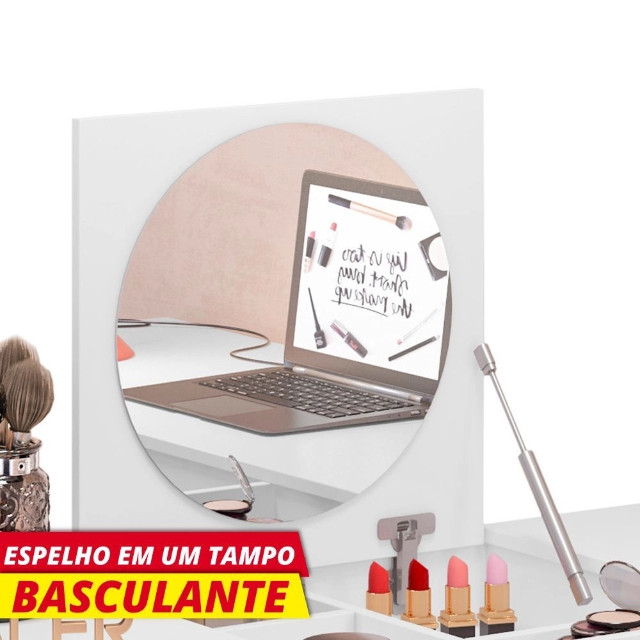 Escrivaninha Canto Penteadeira Luna P09 - Foto 5