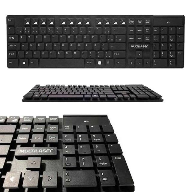 Teclado e Mouse Sem Fio USB Multilaser TC251 - Foto 2