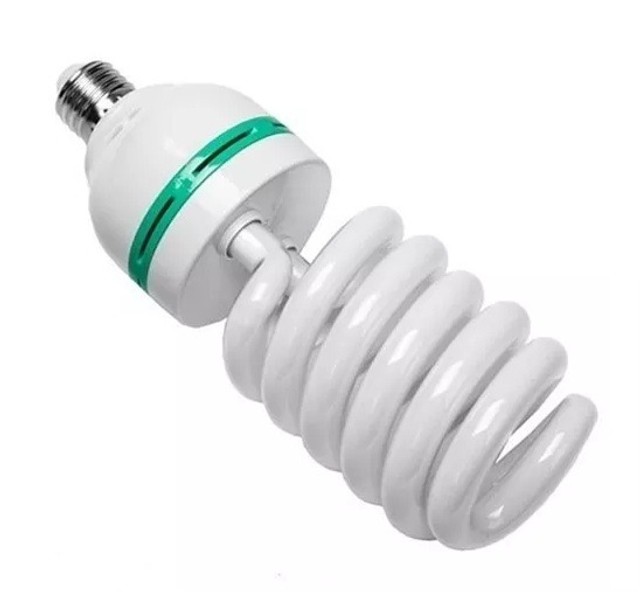 Lâmpada Espiral Fluorescente 150W - 5500k - 220v - Ótima para Softbox / Estúdio
