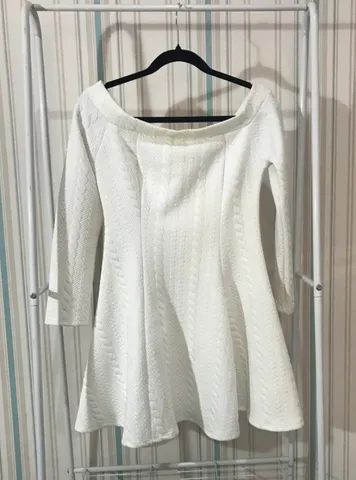 Vestido Branco Manga Longa - Foto 2